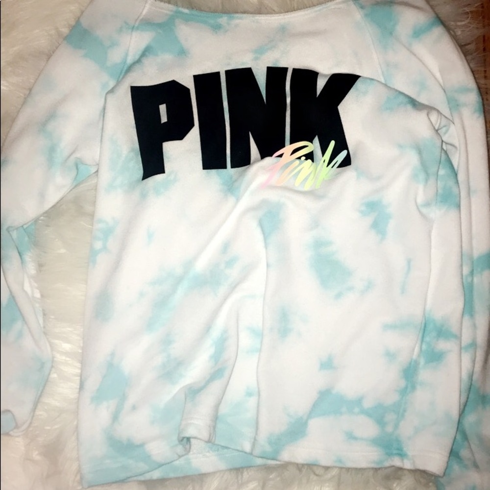 PINK VS OFF THE SHOULDER CREW *WORN ONCE*